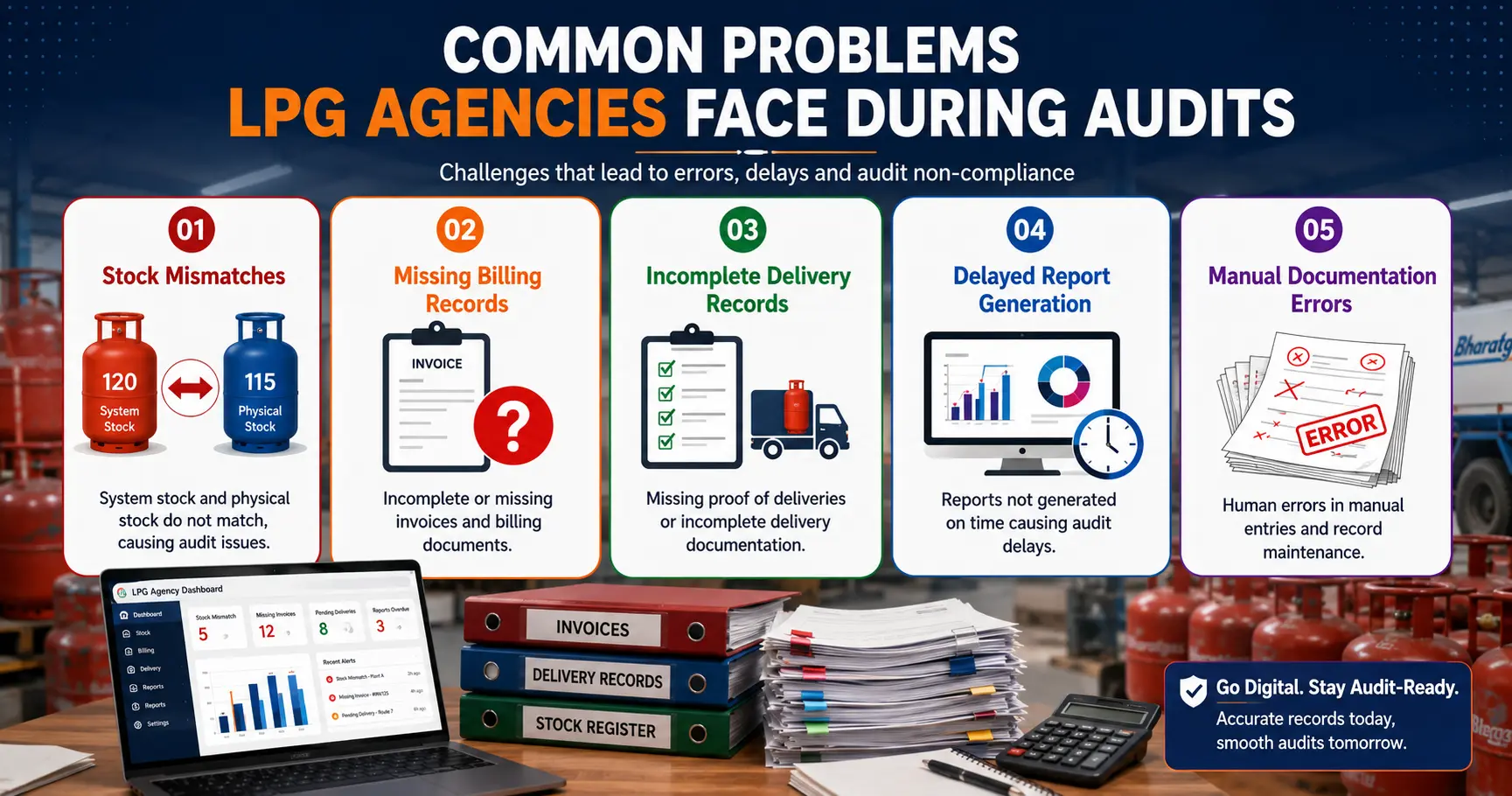 Common LPG agency audit problems and record errors